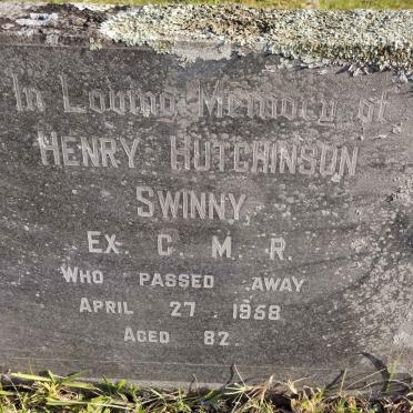 SWINNY Henry Hutchinson -1958