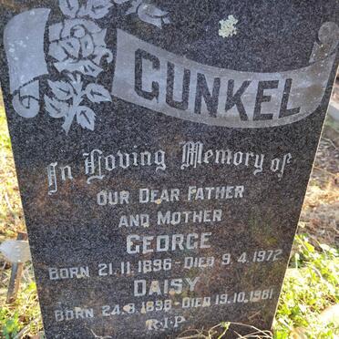 GUNKEL George 1896-1972 &amp; Daisy 1898-1981