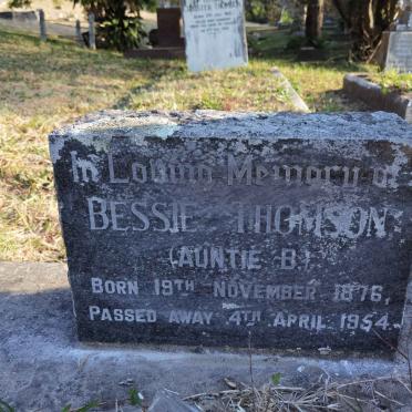 THOMSON Bessie 1876-1954