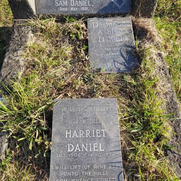 DANIEL Sam -1961 &amp; Harriet 1906-1994 :: DANIEL Desmond Ashley 1943-2015