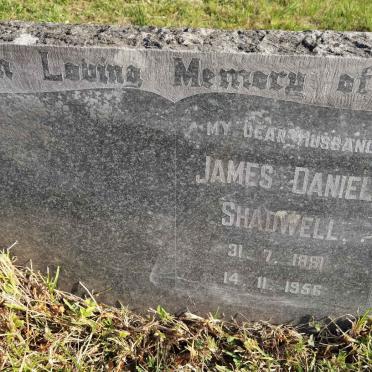 SHADWELL James Daniel 1891-1956