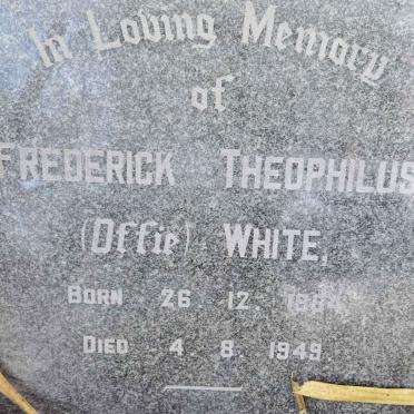 WHITE Frederick Theophilus 18?4-1949