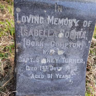 TURNER Isabella Sophia nee COMPTON -1929