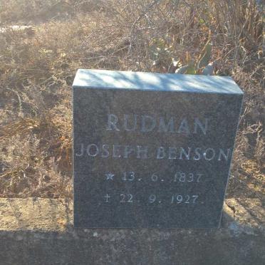 RUDMAN Joseph Benson 1837-1927