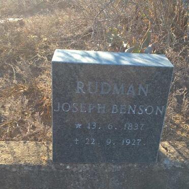 RUDMAN Joseph Benson 1837-1927