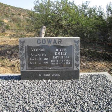 GOWAR Vernon Stanley 1915-1973 &amp; Joyce Emily MYHILL 1924-2018