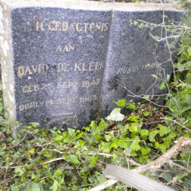 KLERK David, de 1847-1903