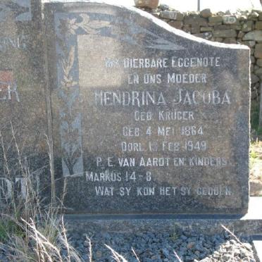 AARDT Pieter Ernst, van 1864-1953 &amp; Hendrina Jacoba KRUGER 1864-1949 