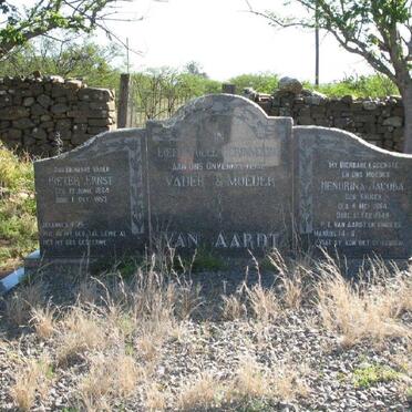 AARDT Pieter Ernst, van 1864-1953 &amp; Hendrina Jacoba KRUGER 1864-1949