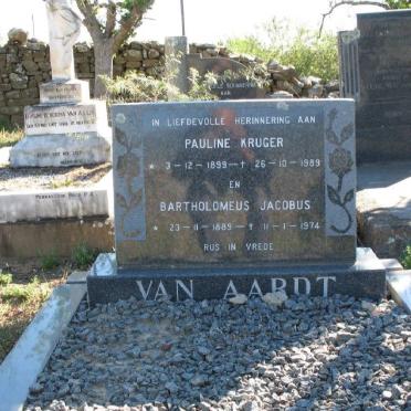 AARDT Bartholomeus Jacobus, van 1889-1974 &amp; Pauline KRUGER 1899-1989