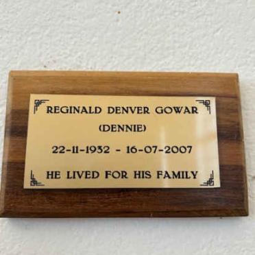 GOWAR Reginald Denver 1932-2007