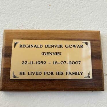 GOWAR Reginald Denver 1932-2007