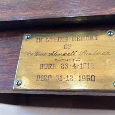 RUDMAN Gilbert Sherwell 1912-1960