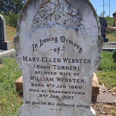 WEBSTER Mary Ellen nee TURNER 1860-1927