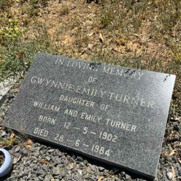 TURNER Gwynnie Emily 1902-1984