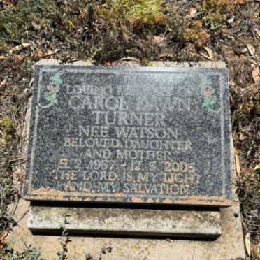 TURNER Carol Dawn nee WATSON 1957-2005