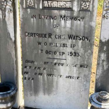WATSON Gertrude Rachel -1935