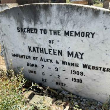 WEBSTER Kathleen May 1909-1950
