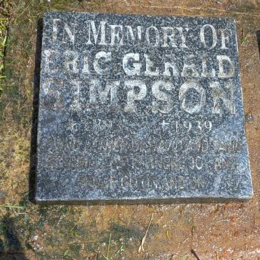 SIMPSON Eric Gerald 1893-1939
