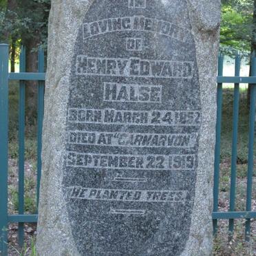 HALSE Henry Edward 1852-1919