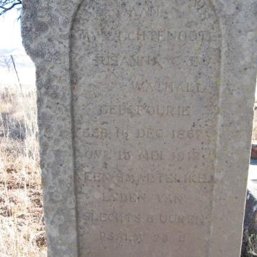 WATHALL Susanna C.E. nee FOURIE 1862-1912 