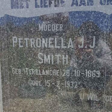 SMITH Charles John 1864-1933 &amp; Petronella Johanna Jacoba TERBLANCHE 1869-1932