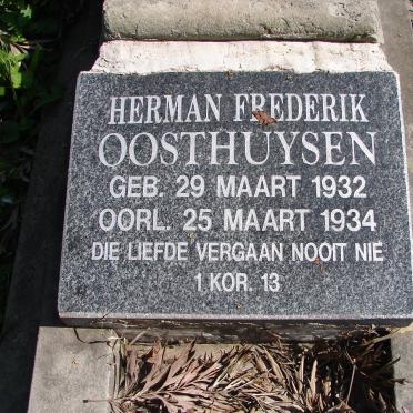 OOSTHUYSEN Herman Frederik 1932-1934