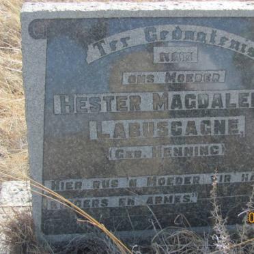 LABUSCAGNE Hester Magdalena nee HENNING
