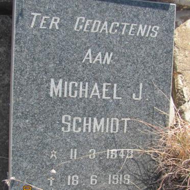 SCHMIDT Michael J. 1843-1918