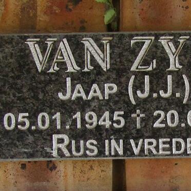 ZYL J.J., van 1945-2004