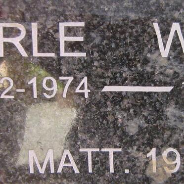 WENTZEL Charle 1974-1974