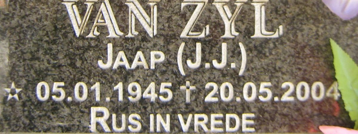 ZYL J.J., van 1945-2004