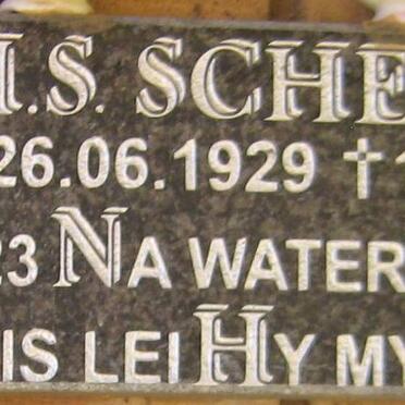SCHEEPERS J.H.S. 1929-2010