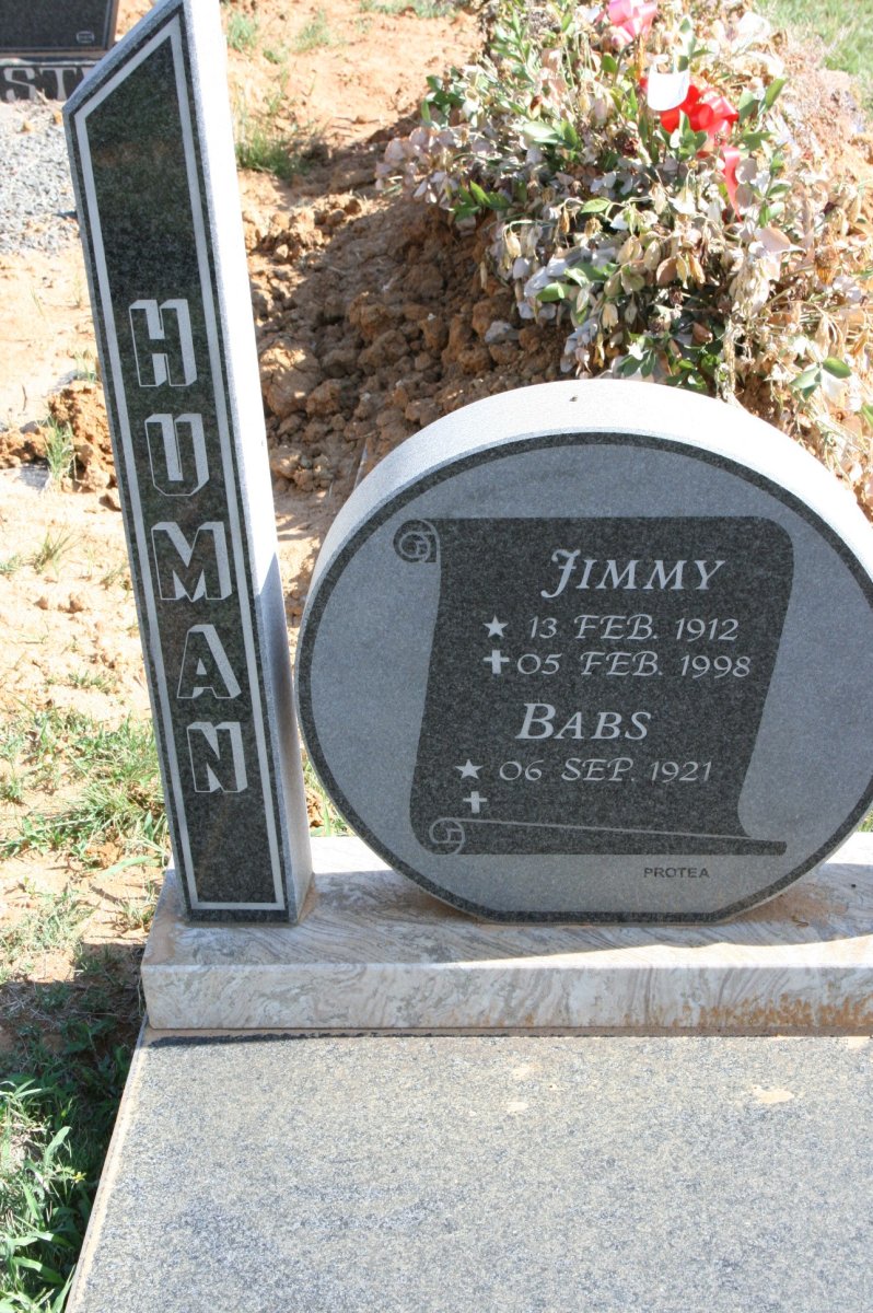 HUMAN Jimmy 1912-1998 &amp; Babs 1921