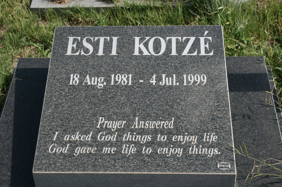 KOTZE Esti 1981-1999