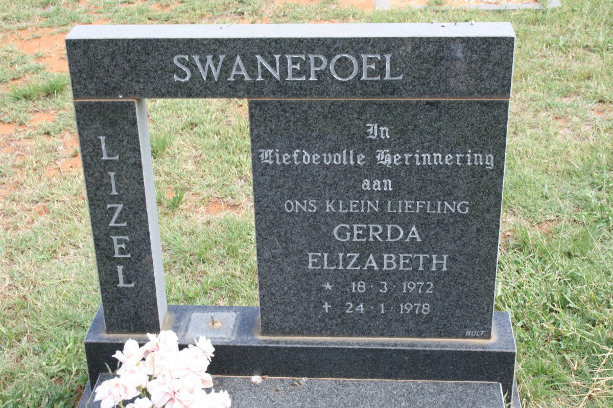 SWANEPOEL Gerda Elizabeth 1972-1978