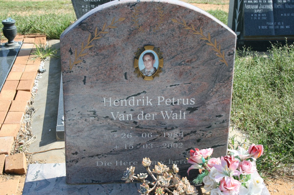 WALT Hendrik Petrus, van der 1984-2002