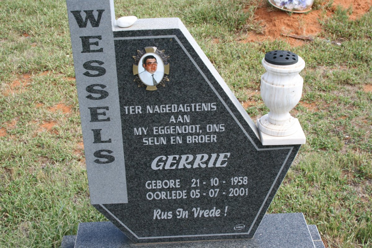 WESSELS Gerrie 1958-2001