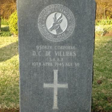 VILLIERS D.C., de -1945