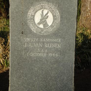 REENEN J.A., van -1944