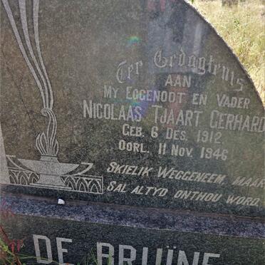 BRUINE Nicolaas Tjaart Gerhard, de 1912-1946