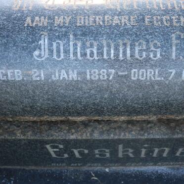 ERSKINE Johannes F.F. 1887-1948