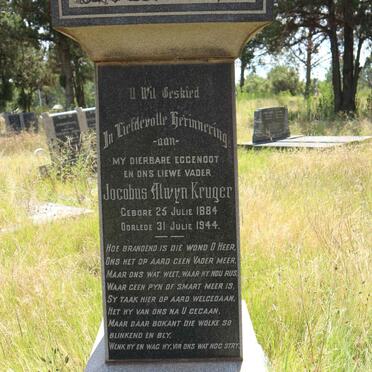 KRUGER Jocobus Alwyn 1884-1944