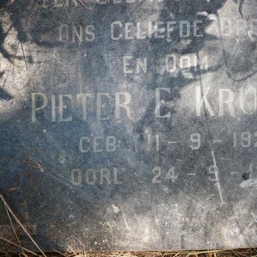 KRUGER Pieter E. 1920-1967