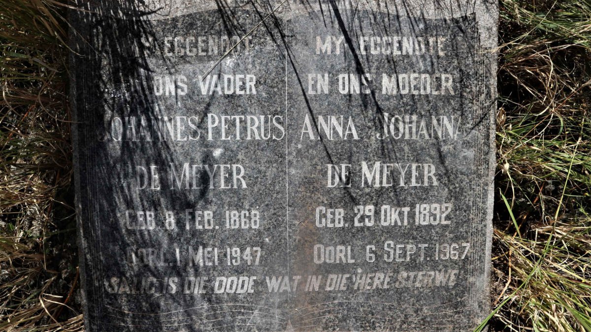 MEYER Johannes Petrus, de 1868-1947 &amp; Anna Johanna 1892-1967