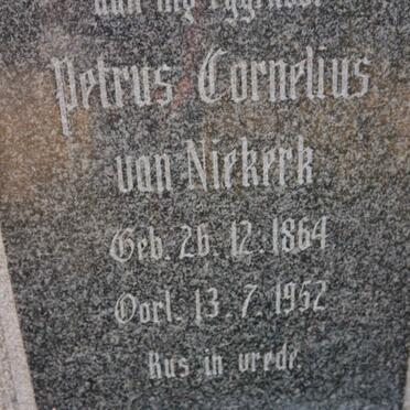 NIEKERK Petrus Cornelius, van 1864-1952 &amp; Christiaan David ERASMUS 1866-1959