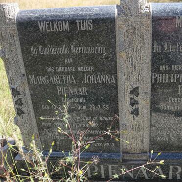 PIENAAR Philippus Marthinus 1876-1949 &amp; Margaretha Johanna FOURIE 1872-1953