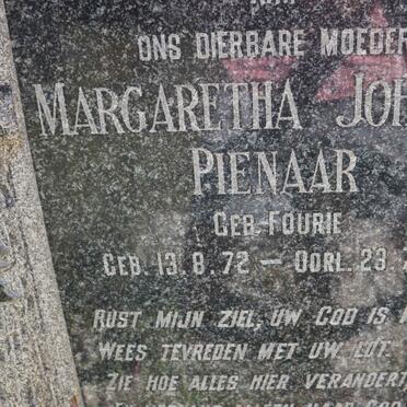 PIENAAR Philippus Marthinus 1876-1949 &amp; Margaretha Johanna FOURIE 1872-1953