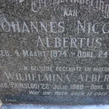 PRETORIUS Johannes Nicolaas Albertus 1874-1961 &amp; Wilhelmina Albertina 1880-1948