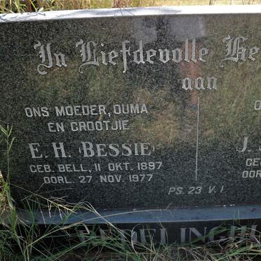 REDELINGHUYS J.J.B. 1906-1986 &amp; E.H. BELL 1897-1977